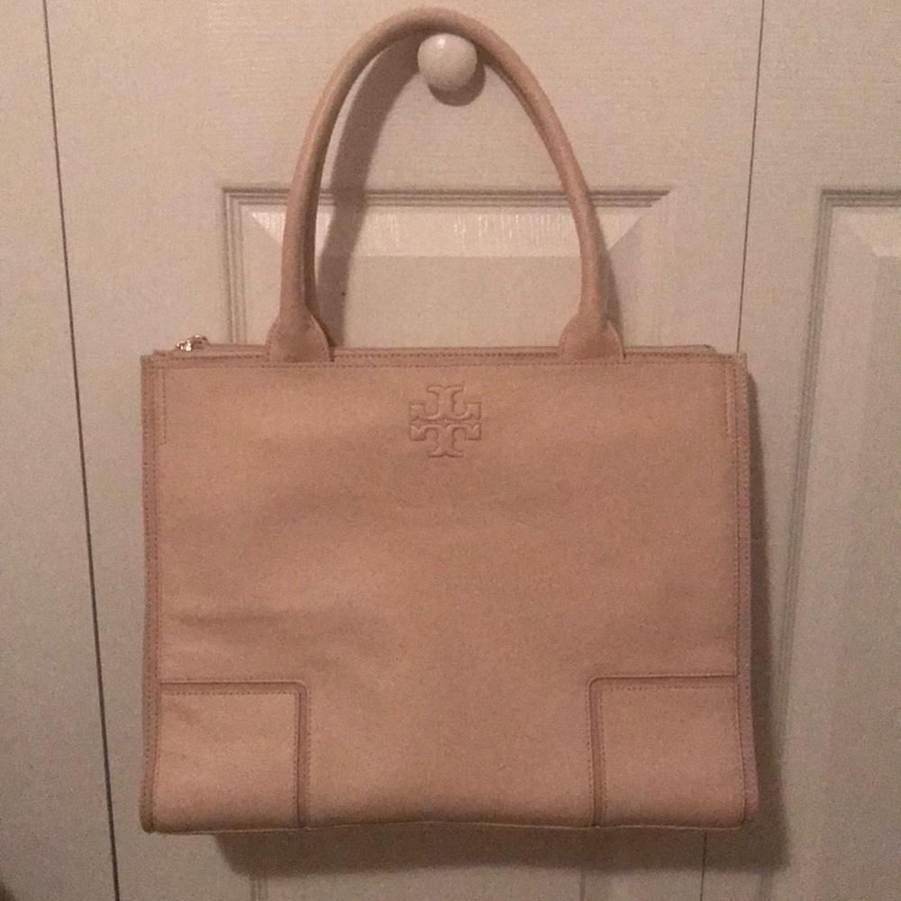 Tory Burch Canvas and Leather Tote